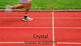  Presentation with runner - Slides featuring olympia - athletic track with runner background and a  colored foreground