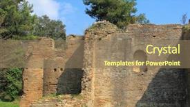  Presentation with preventing surgical site infections - PPT theme having olympia archeological site peloponnese greece background and a  colored foreground