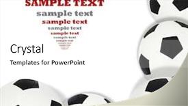  Presentation with olympic - Slides featuring olympic circle - multiple soccer balls with their background and a  colored foreground