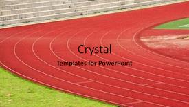  Presentation with olympic race - Cool new slide set with olympic circle - race track backdrop and a  colored foreground