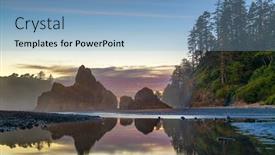  Presentation with olympic - Audience pleasing theme consisting of olympic-national-park-washington-usa backdrop and a light blue colored foreground