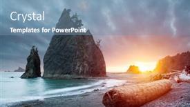  Presentation with olympic - Audience pleasing slides consisting of olympic-national-park-washington-usa backdrop and a seafoam green colored foreground