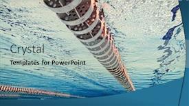 Presentation with olympic - Theme having olympic-swimming-pool-underwater-background background and a mint green colored foreground