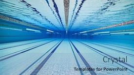  Presentation with olympic - Slide deck featuring olympic-swimming-pool-underwater-background background and a light blue colored foreground