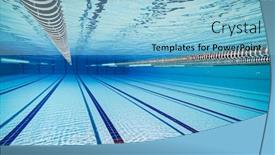  Presentation with olympic - PPT layouts enhanced with olympic-swimming-pool-underwater-background background and a light blue colored foreground