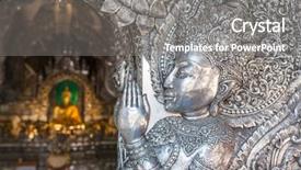  Presentation with chiang mai - Amazing theme having asian elephant buddhism - wat sri suphan the famous backdrop and a  colored foreground