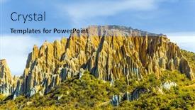  Presentation with maori new zealand native bush - Colorful PPT layouts enhanced with omarama-south-island-new-zealand backdrop and a light blue colored foreground