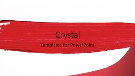  Presentation with brush stroke - Cool new slide deck with ombre colors - red brush stroke isolated backdrop and a red colored foreground