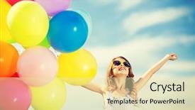  Presentation with summer celebration - Beautiful presentation featuring ombre colors - summer holidays celebration family children backdrop and a soft green colored foreground