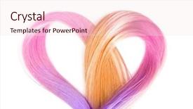  Presentation with colorful - Theme having ombre colors - trendy hairstyle concept colorful dyed background and a sky blue colored foreground