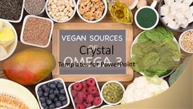  Presentation with fatty acid - Slide deck featuring omega 3 fatty acid background and a coral colored foreground