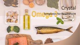  Presentation with fatty acid - Audience pleasing theme consisting of omega 3 fatty acid backdrop and a lemonade colored foreground