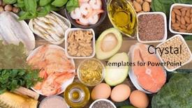  Presentation with fatty acid - Slide deck featuring omega 3 fatty acid background and a coral colored foreground