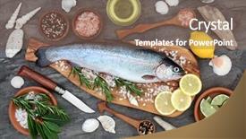  Presentation with fatty acid - Presentation design enhanced with omega 3 fatty acid background and a violet colored foreground