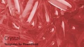  Presentation with capsules - Presentation consisting of omega-3 fish fat oil capsules background and a red colored foreground