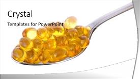  Presentation with oil - Amazing presentation theme having omega 3 fish oil gel backdrop and a white colored foreground