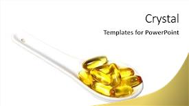  Presentation with spoon - Audience pleasing slide deck consisting of multiple pills - capsules on a spoon backdrop and a white colored foreground