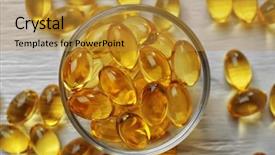  Presentation with liver - Cool new presentation with 3 d - glass bowl with cod liver backdrop and a gold colored foreground