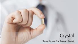  Presentation with liver - Beautiful PPT theme featuring liver diseases - picture of doctor hand showing backdrop and a light gray colored foreground