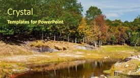  Presentation with eco park - Presentation with omega-park-is-a-natural background and a tawny brown colored foreground