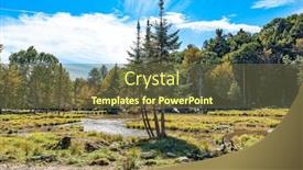  Presentation with eco park - Presentation with omega-park-is-a-natural background and a tawny brown colored foreground