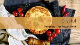  Presentation with chorizo - Cool new slides with omelet-with-spinach-mushrooms backdrop and a yellow colored foreground