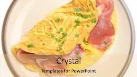  Presentation with italian - Amazing theme having omellettes - omelet with italian parma ham backdrop and a lemonade colored foreground