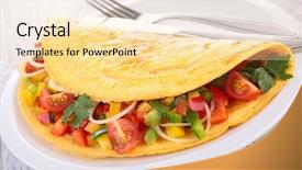  Presentation with vegetables - PPT theme enhanced with flag with lot of medical background and a dark gray colored foreground