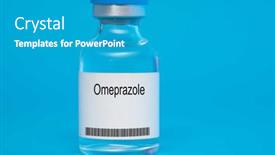  Presentation with injection - Presentation enhanced with omeprazole-omeprazole-medical-liquid background and a teal colored foreground