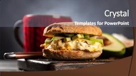  Presentation with avocado - Amazing presentation having omlet - avocado and egg sandwich backdrop and a  colored foreground