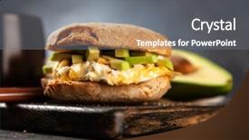 Presentation with sperm fertilizes egg - Cool new slide deck with omlet - avocado and egg sandwich backdrop and a  colored foreground