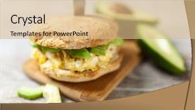  Presentation with avocado - Amazing presentation having omlet - avocado and egg sandwich backdrop and a  colored foreground