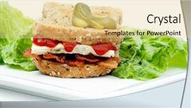  Presentation with western blat test - Presentation theme enhanced with omlet - western sandwich denver sandwich made background and a blonde colored foreground