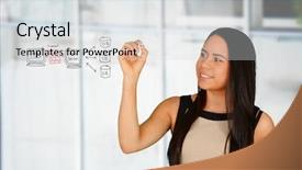  Presentation with web - PPT layouts with oms - woman who is designing background and a light gray colored foreground