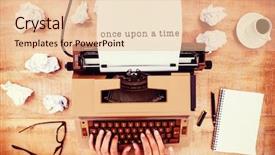  Presentation with once upon time - Cool new presentation theme with once upon a time message backdrop and a lemonade colored foreground