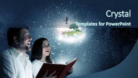  Presentation with once upon time - Slides with once upon a time mixed background and a ocean colored foreground