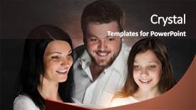  Presentation with once upon time - Amazing theme having once upon a time mixed backdrop and a dark gray colored foreground