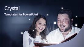  Presentation with once upon time - Slide deck with once upon a time mixed background and a  colored foreground