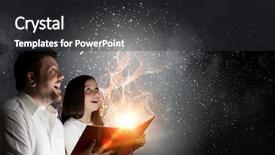  Presentation with once upon time - Theme featuring once upon a time mixed background and a dark gray colored foreground