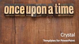  Presentation with once upon time - Cool new slide set with large luxurious back yard with greenery and furnished back porch backdrop and a tawny brown colored foreground