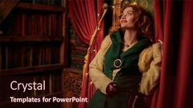  Presentation with once upon time - Audience pleasing PPT layouts consisting of once-upon-a-time backdrop and a wine colored foreground