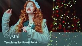  Presentation with fairy tale - Theme enhanced with once-upon-a-time background and a ocean colored foreground