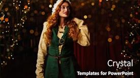  Presentation with once upon time - Theme having once-upon-a-time background and a black colored foreground