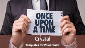  Presentation with once upon time - Colorful PPT theme enhanced with prosesor - once upon a time backdrop and a dark gray colored foreground