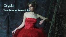  Presentation with romantic - Presentation theme having  background and a  colored foreground