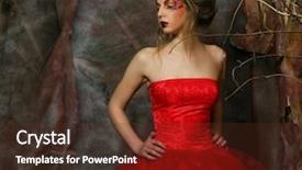  Presentation with romantic - Beautiful PPT theme featuring  backdrop and a  colored foreground