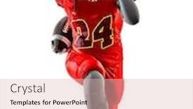  Presentation with african american teenager girl - Slides with one african woman teenager girl american football players isolated on white background silhouette with shadows background and a lemonade colored foreground