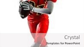  Presentation with african american teenager girl - PPT layouts with one african woman teenager girl american football players isolated on white background silhouette with shadows background and a sky blue colored foreground