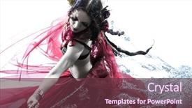  Presentation with arabic woman - Colorful presentation enhanced with one arabic woman belly dancer backdrop and a tawny brown colored foreground