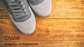  Presentation with brand - PPT theme having one brand new pair background and a gold colored foreground